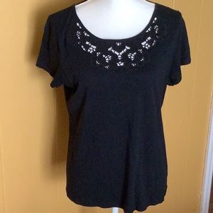 Talbots cotton blend top